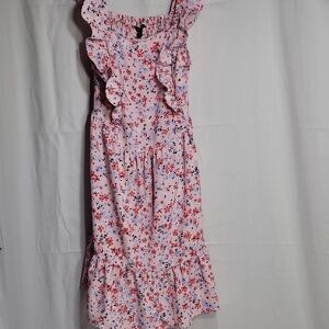 Tommy Hilfiger Pink Ruffled Tiered Sundress